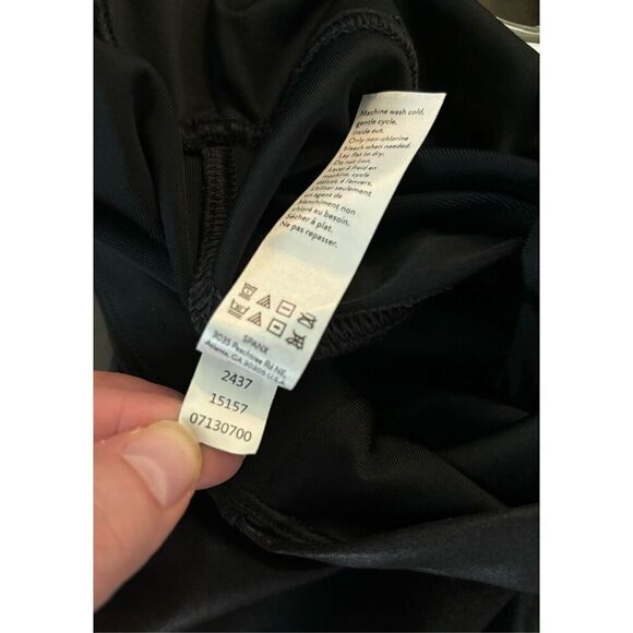 SPANX SZ Small Faux Leather Leggings #2437 Edgy Sleek Shaping High Waist - Picture 6 of 8